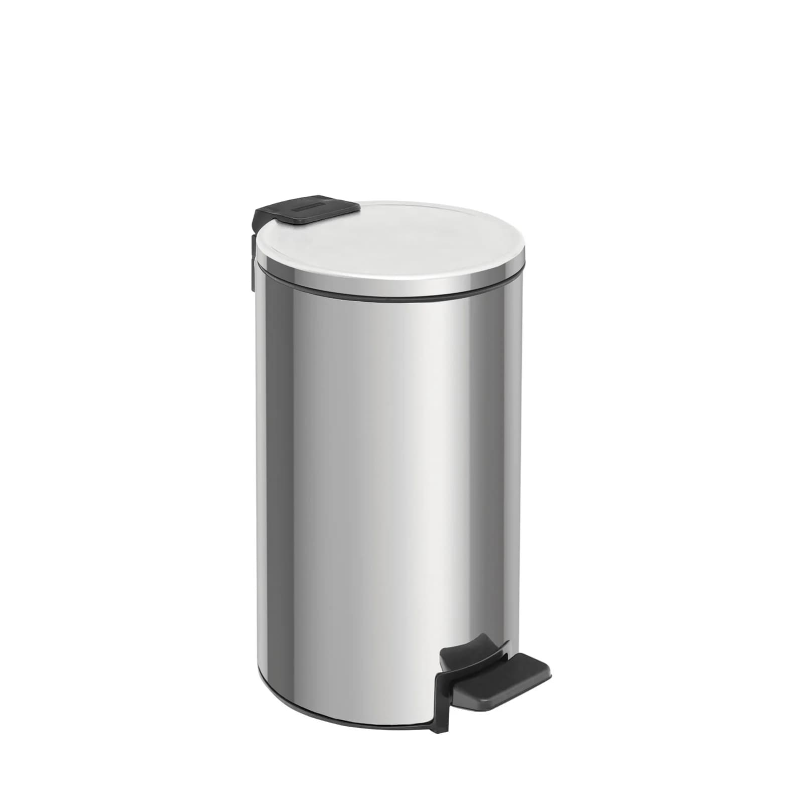 Basurero Acero Inoxidable Con Pedal Tramontina 5 Litros