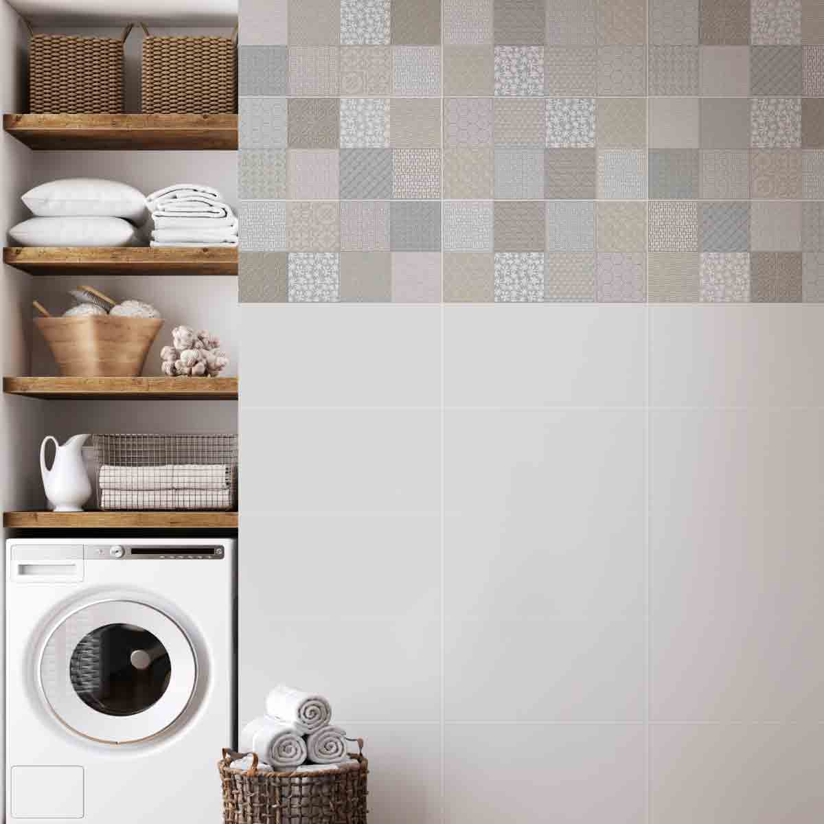 Cerámica Pared Corona Neutra Plana Blanco 30x60