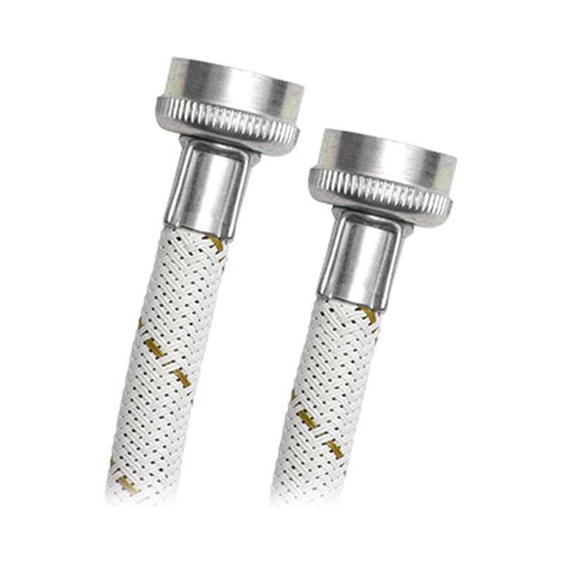 Conector Flexible para Lavadora Coflex en Vinilo Blanco de 3/4 x 3/4 de Pulgada y 1.5 Metros de Largo