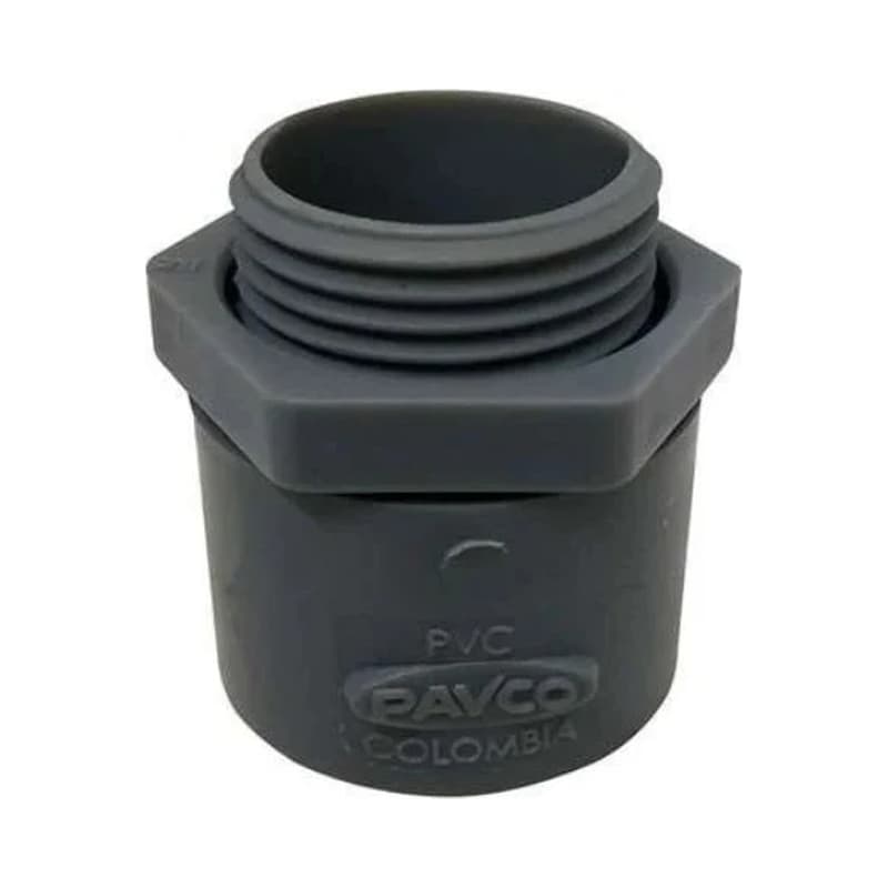 Adaptador Terminal Conduit Pavco 1/2 Pulgada Sch40 - Paquete x 10