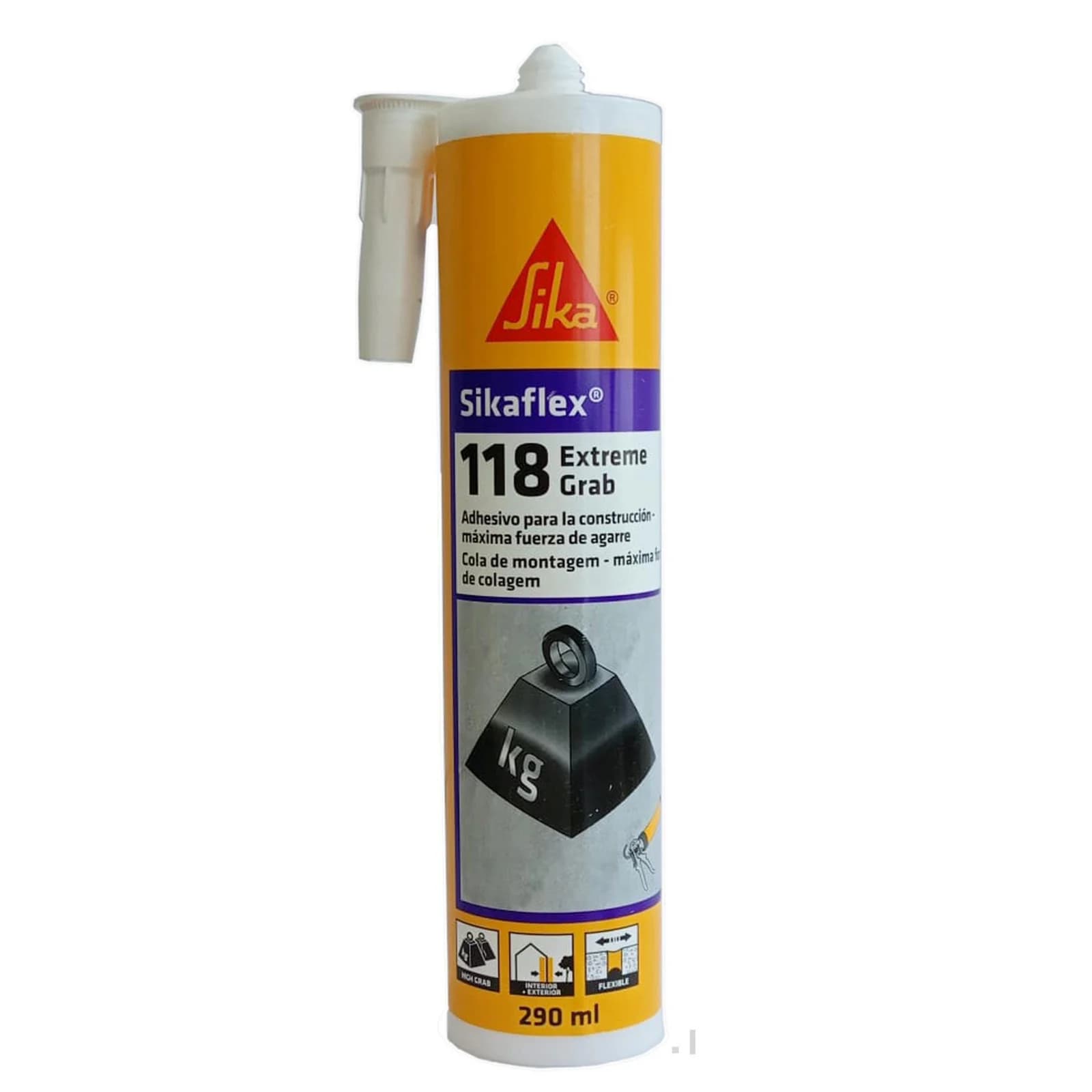 Adhesivo Sika Sikaflex-118 Extreme Grab 290 ml