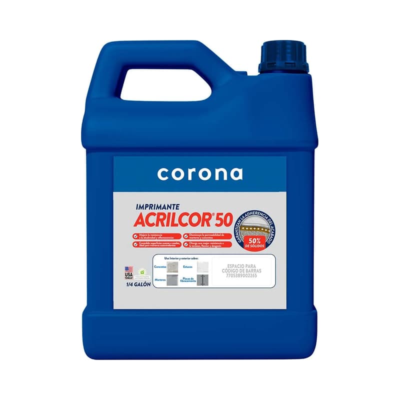 Aditivo Acrílico Acrilcor Corona 50 1/4 Galón