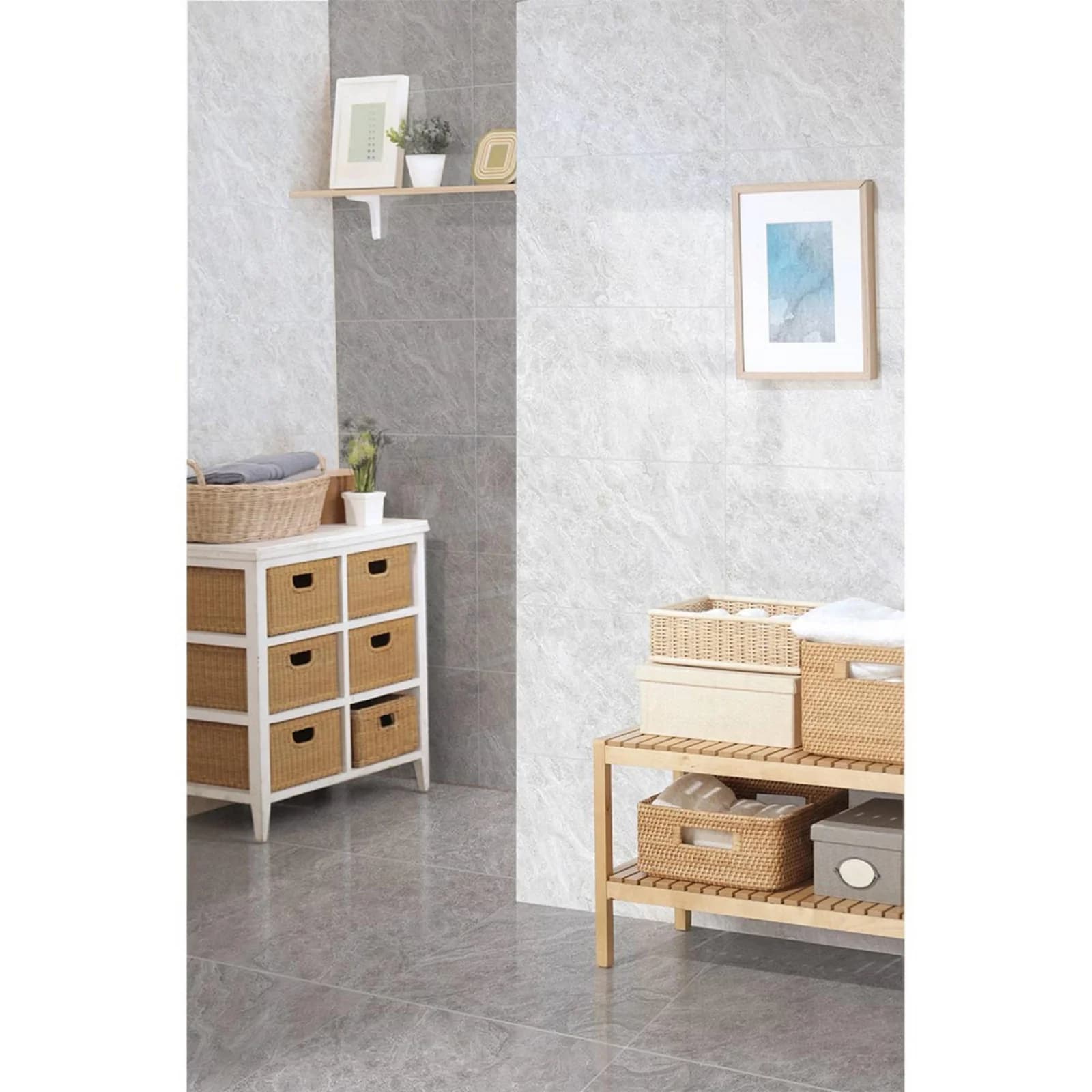 Base Decorada Mantis Gris 30x45 cm