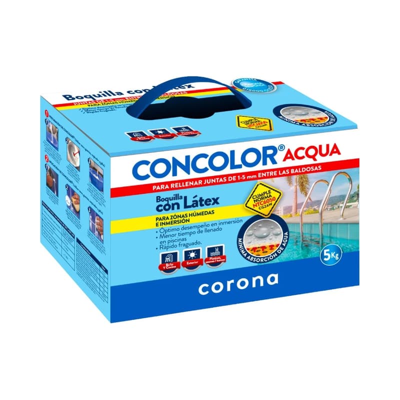 Boquilla Concolor Acqua Blanco Hueso x5 Kls