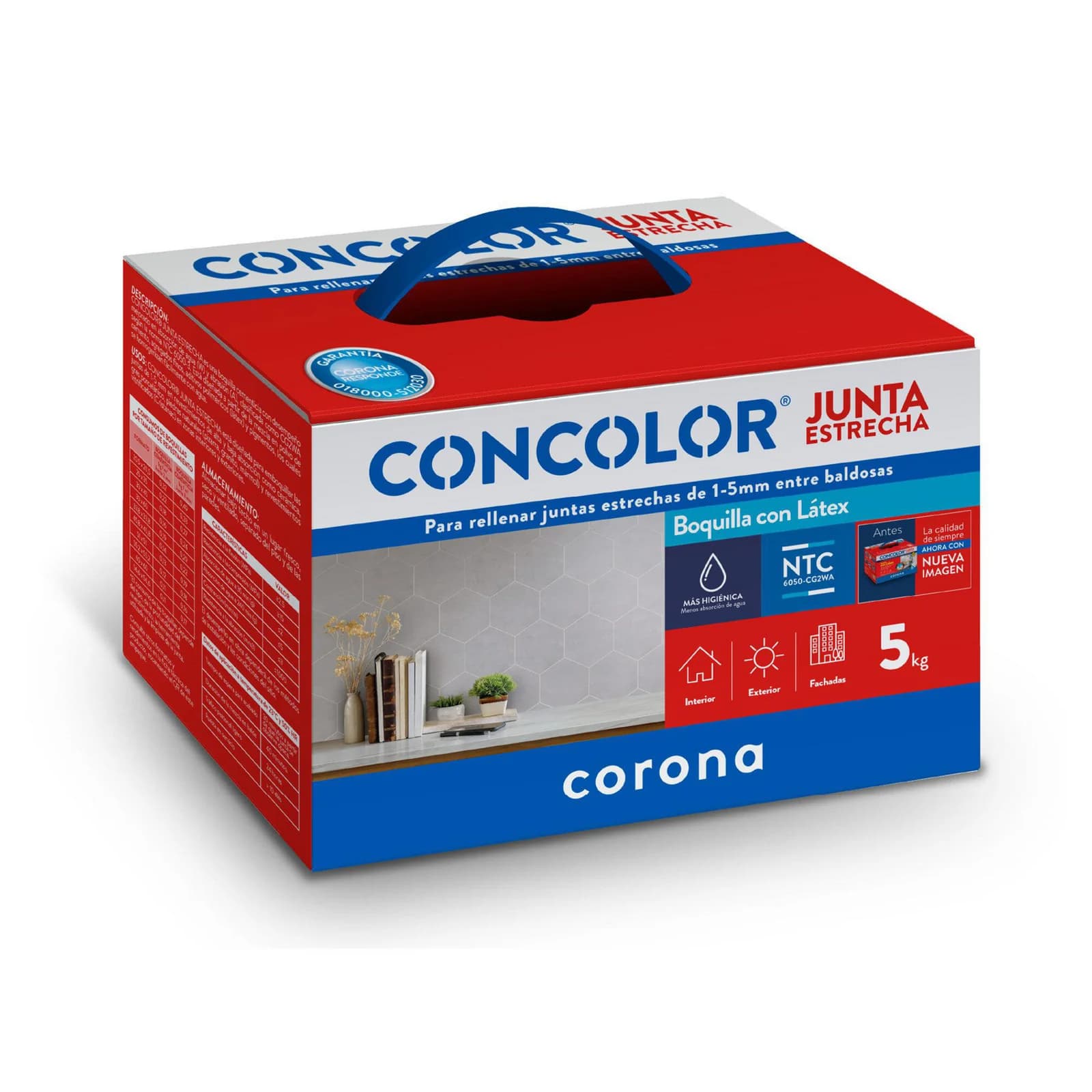Boquilla Concolor Junta Estrecha Tabaco Claro 5 kg