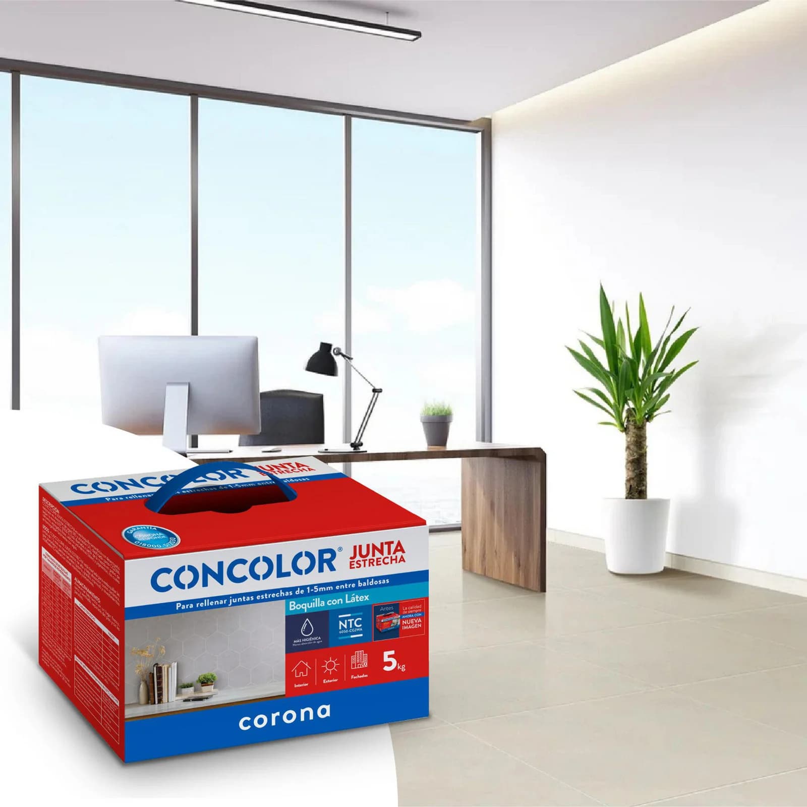 Boquilla Concolor Junta Estrecha Tabaco Claro 5 kg