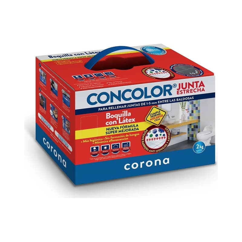 Boquilla Epóxica Concolor Corona Gris Cálido 2 kg