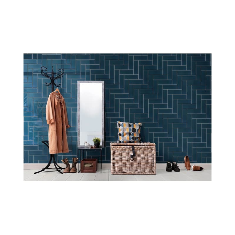 Brick Vidrio Corona Vitrium Azul 7.1x21.7 cm