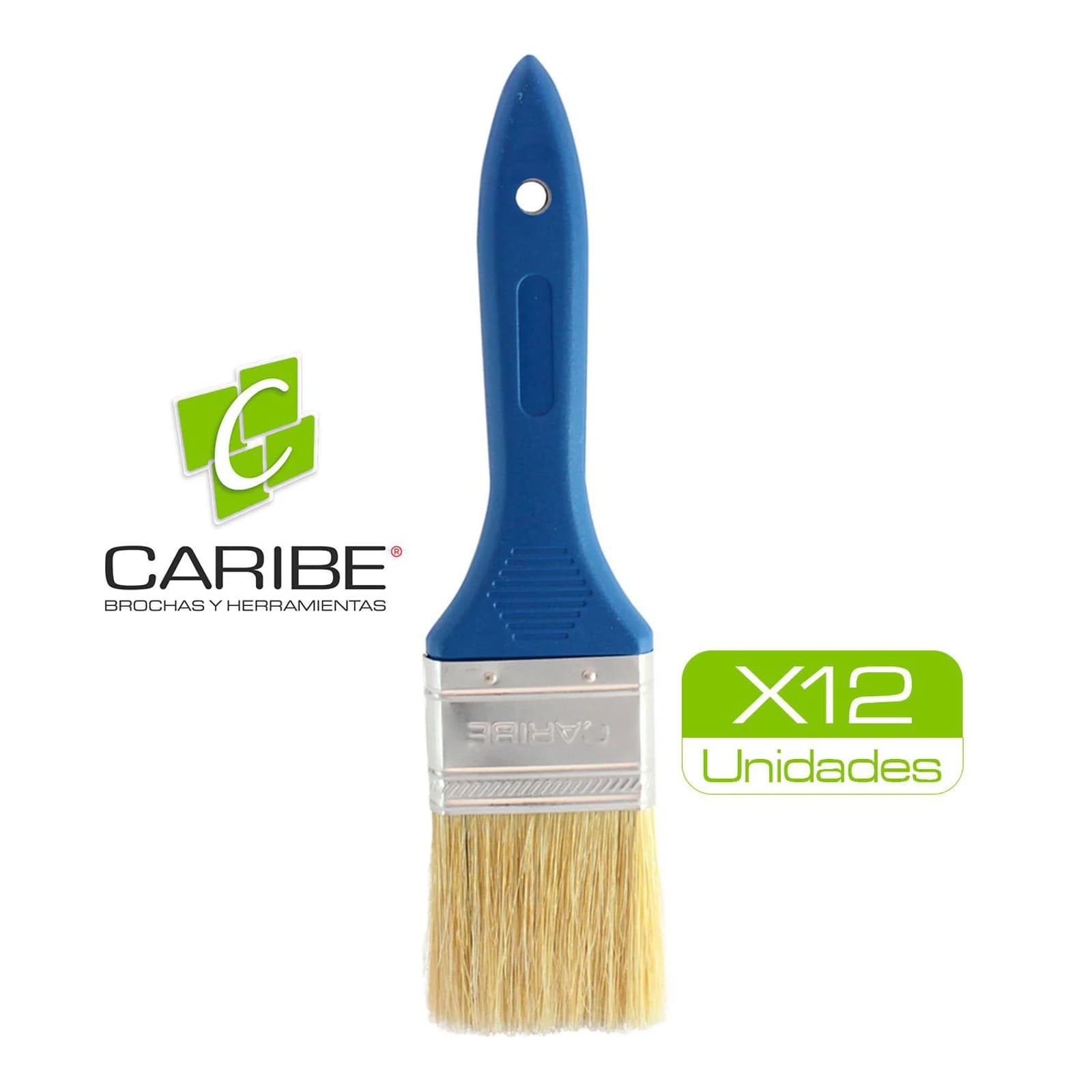 Brocha Profesional Caribe Azul 2 Pulgadas