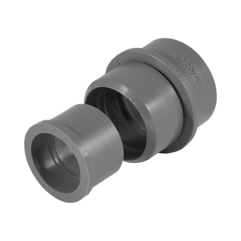 Chupón Universal 4 en 1 Coflex para Trampas de Lavabo y Fregadero en PVC Flexible Gris