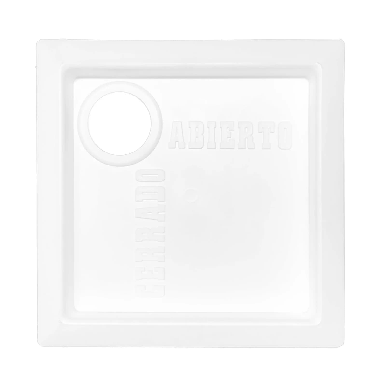 Caja Registro Corte Gas Silplast Plástica Blanca 15x15 cm - Paquete x 5