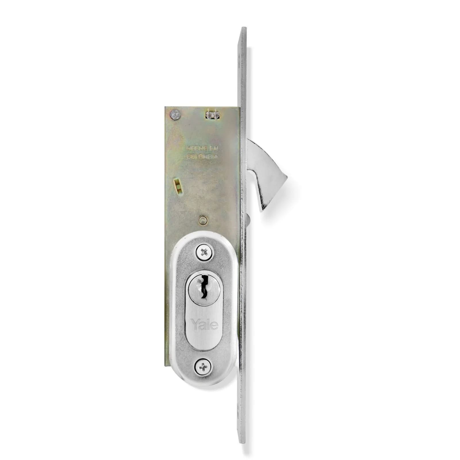 Cerradura Embutir Yale 854 US26D Llave Mariposa Cromo Satinado