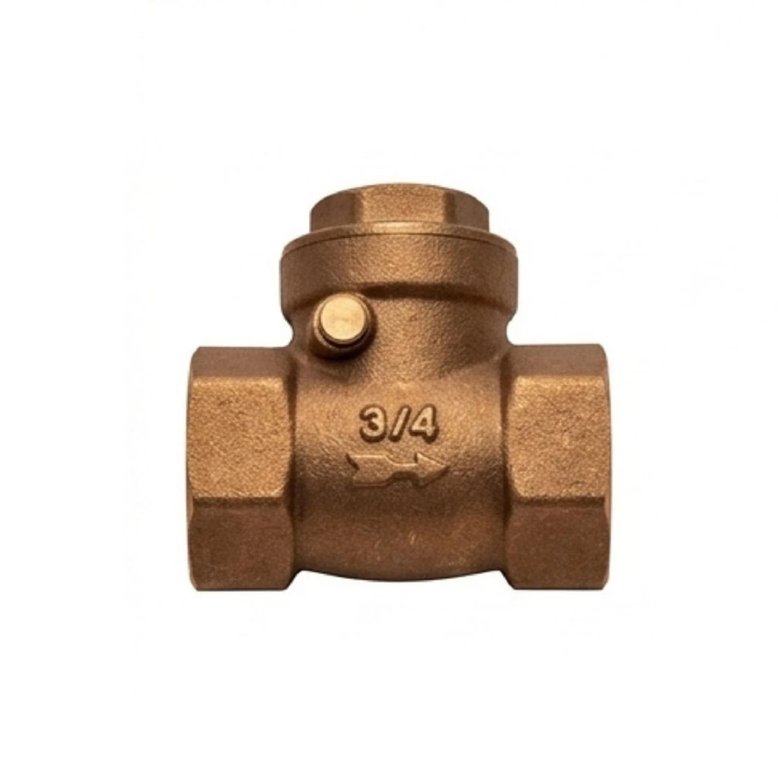 Cheque Compacto Bronce Grival 3/4 Pulgada Horizontal