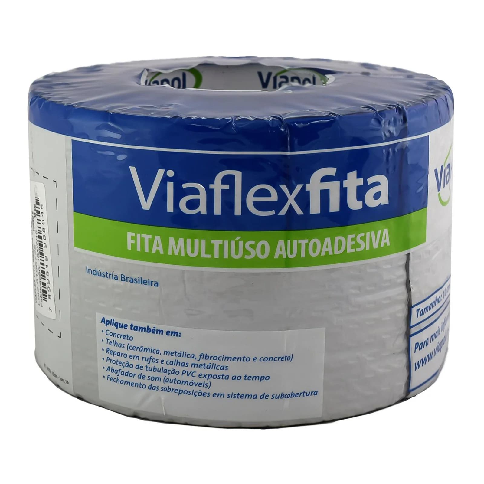 Cinta Autoadhesiva Aluminio Viaflex 10 cm x 10 m Toxement