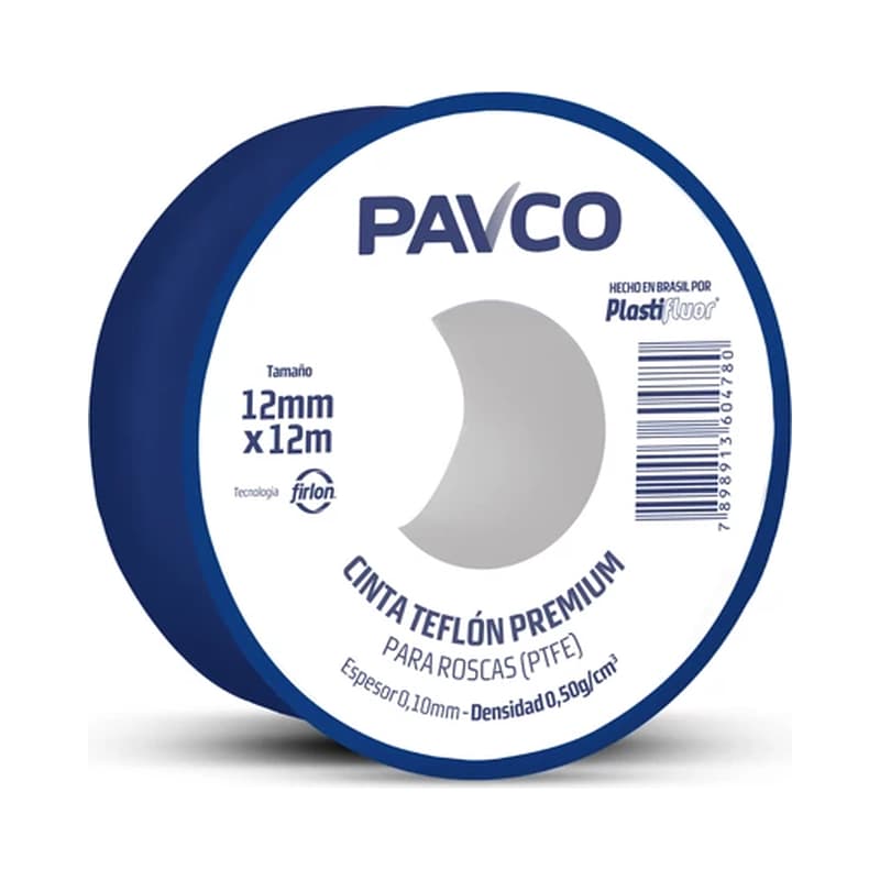 Cinta Teflón Pavco 18 mm x 20 m Sellado