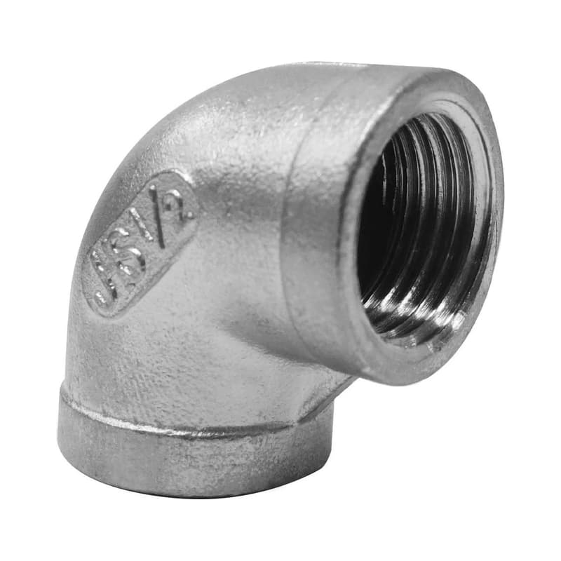 Codo Acero Inoxidable 1/2 x 90 Grados - Paquete x 20