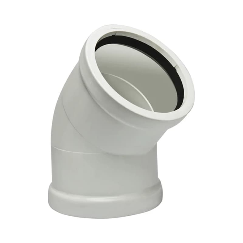 Codo PVC Acueducto Pavco Radio Corto 2 Pulgadas 45 Grados