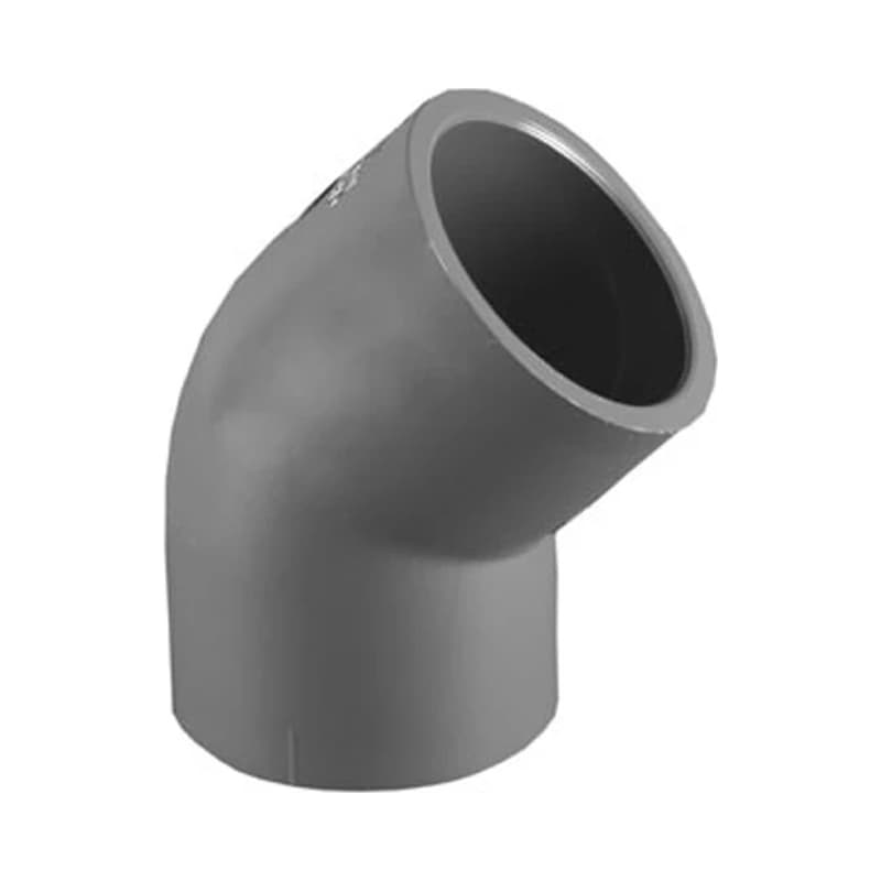 Codo PVC Presión Pavco Grisch80 8 Pulgadas 45 Grados