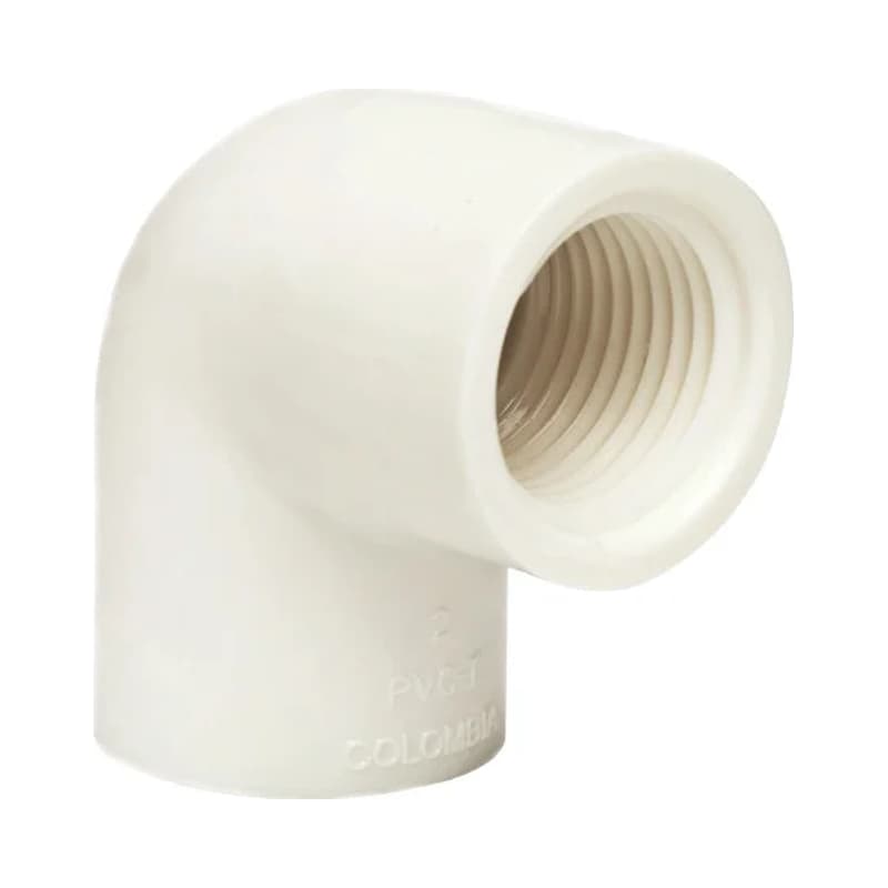 Codo Roscado Pavco Presión PVC 1/2 Pulgada