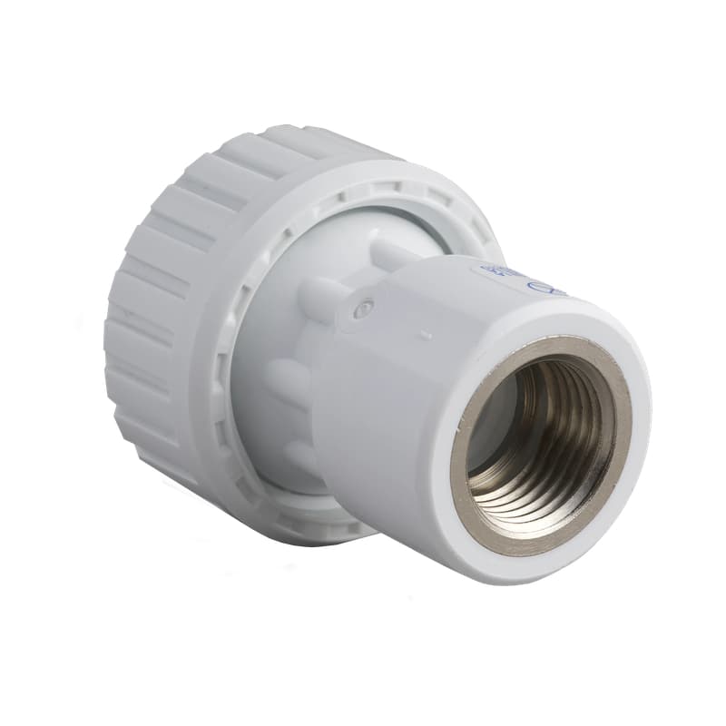 Conector Hembra PCP de 1/2 Pulgada a 16 mm con Inserto Metálico DZR en PVC de Alta Resistencia