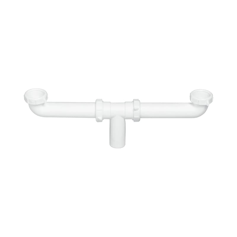 Conector en T Gricol para Lavaplatos Doble Poceta en Polipropileno de 1 1/2 Pulgadas