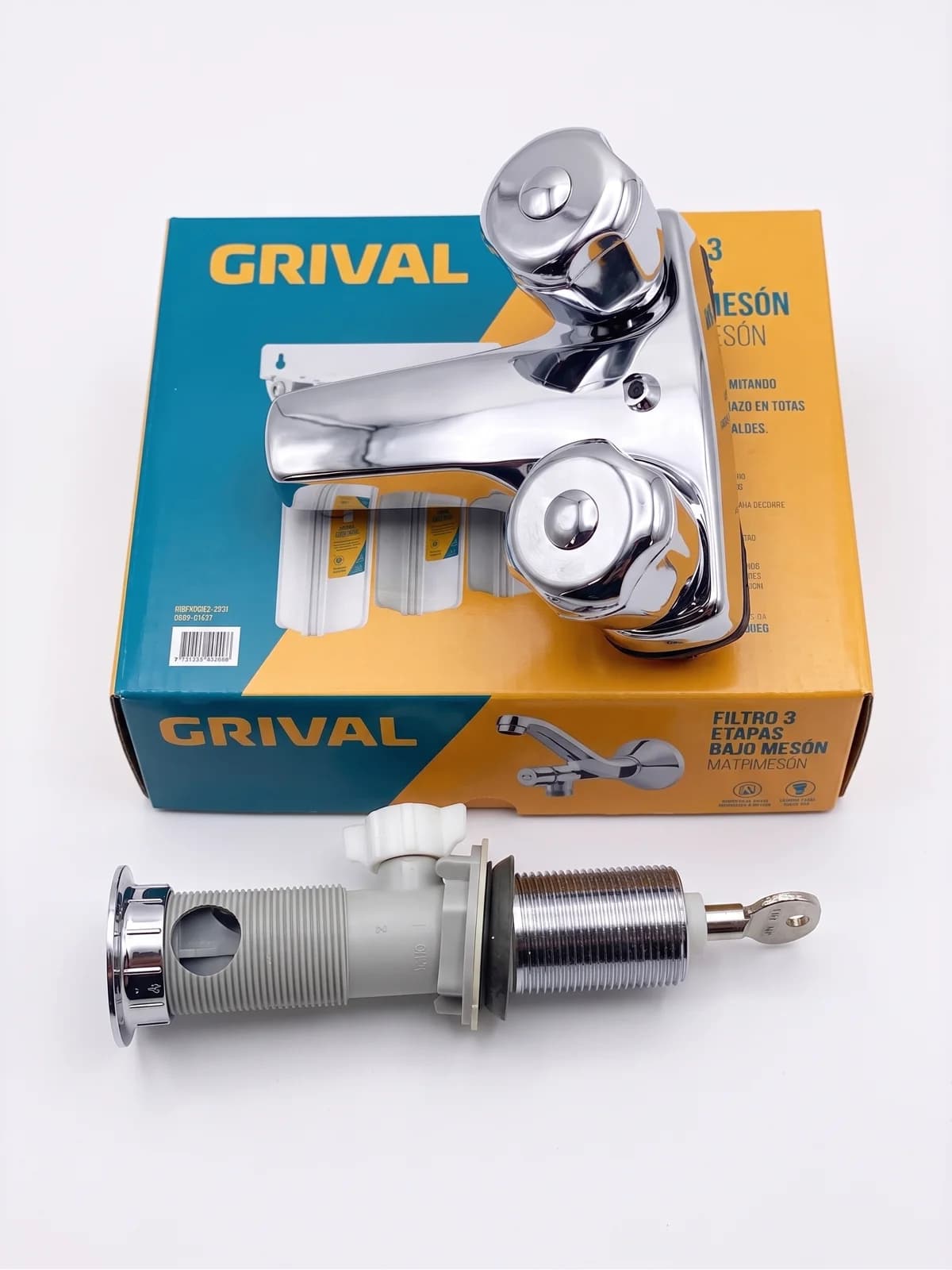 Conjunto Mezclador Lavamanos Grival Artesa 4 Pulgadas
