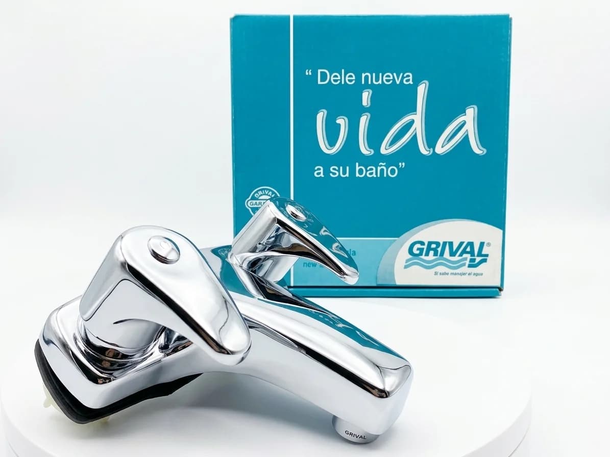 Conjunto Mezclador Lavamanos Grival Dalia Plus 4 Pulgadas