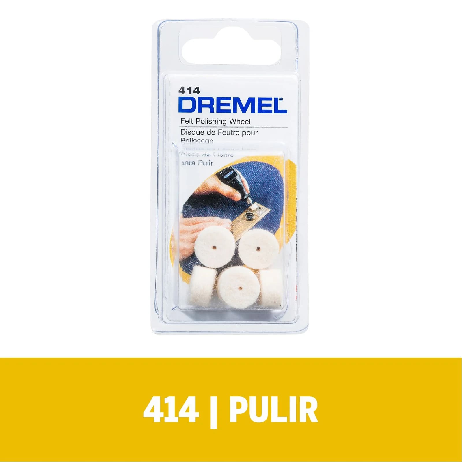 Disco Fieltro Dremel 414 1/2 Pulgada Para Pulir - Paquete x 6