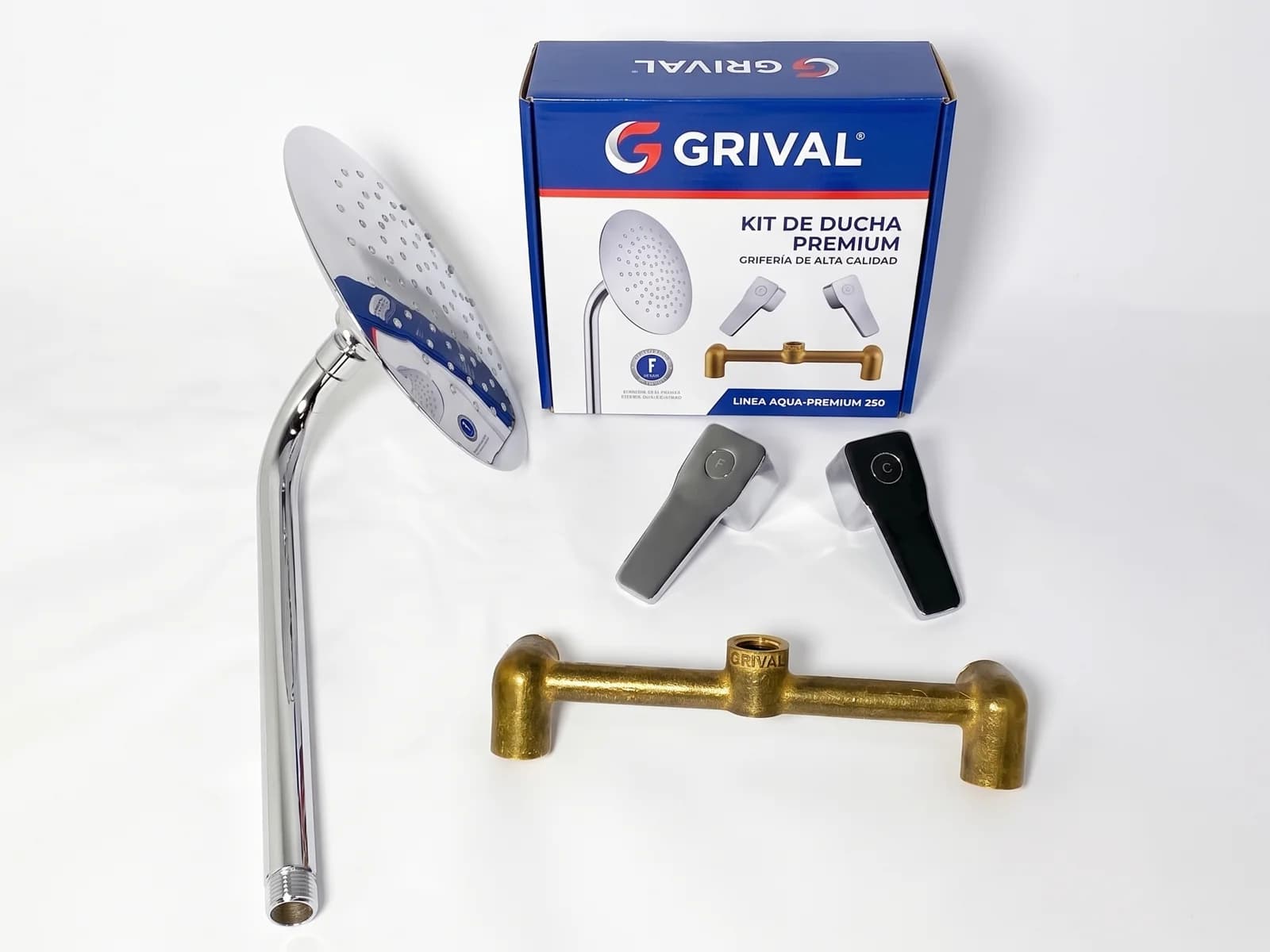 Ducha Grival Ketsin 8 Pulgadas Sin Salida a Bañera