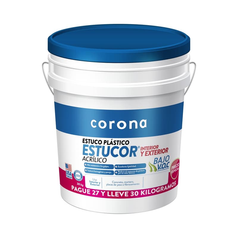 Estuco Plástico Estucor x30 kg