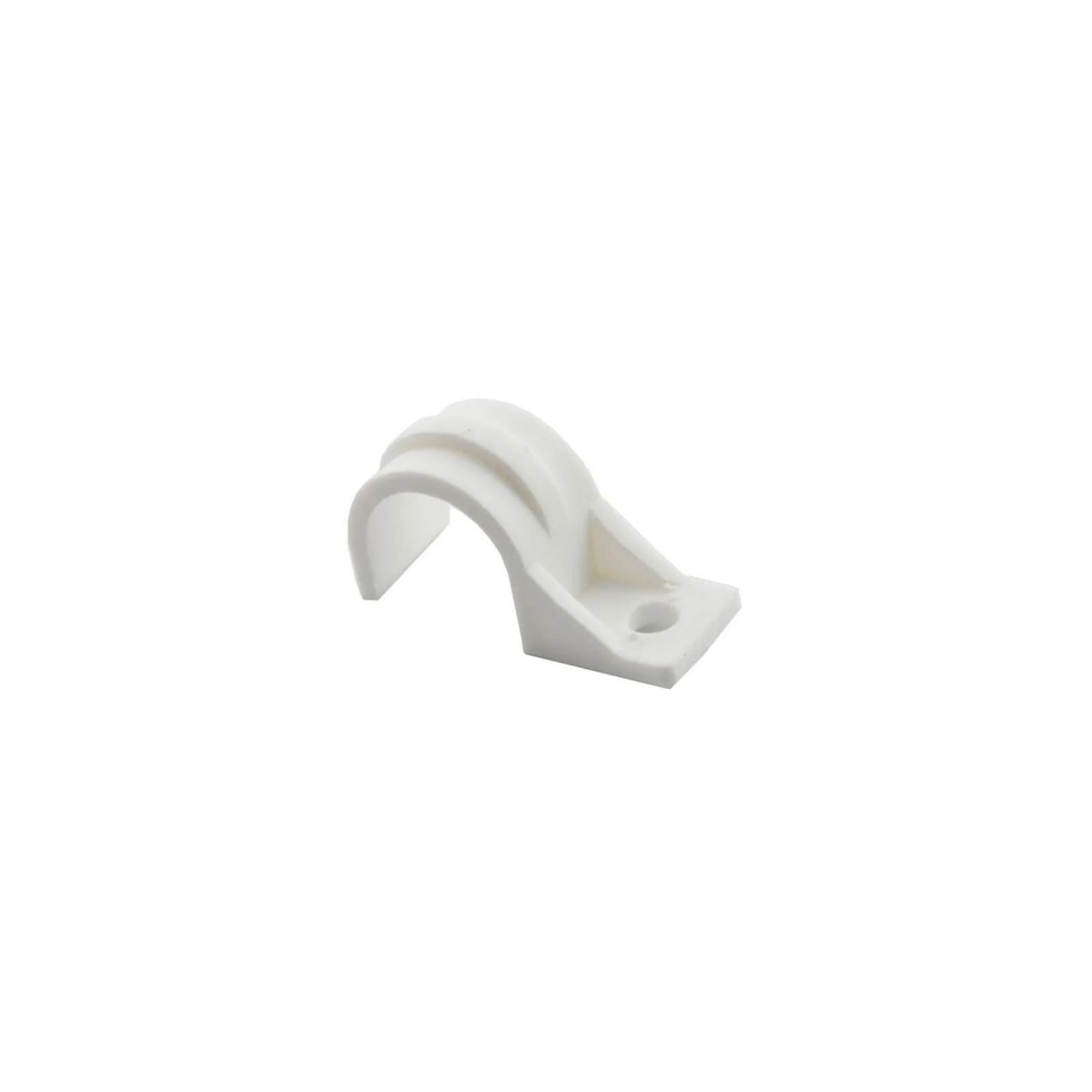 Grapa Conduit Plástica Blanca 1/2 Pulgada