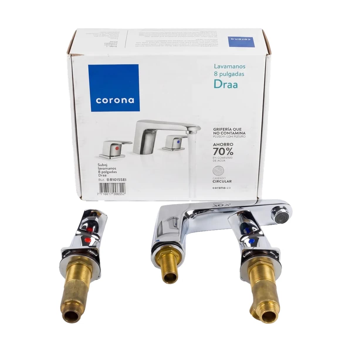 Grifería Lavamanos Grival Draa Mezclador 8 Pulgadas Subconjunto