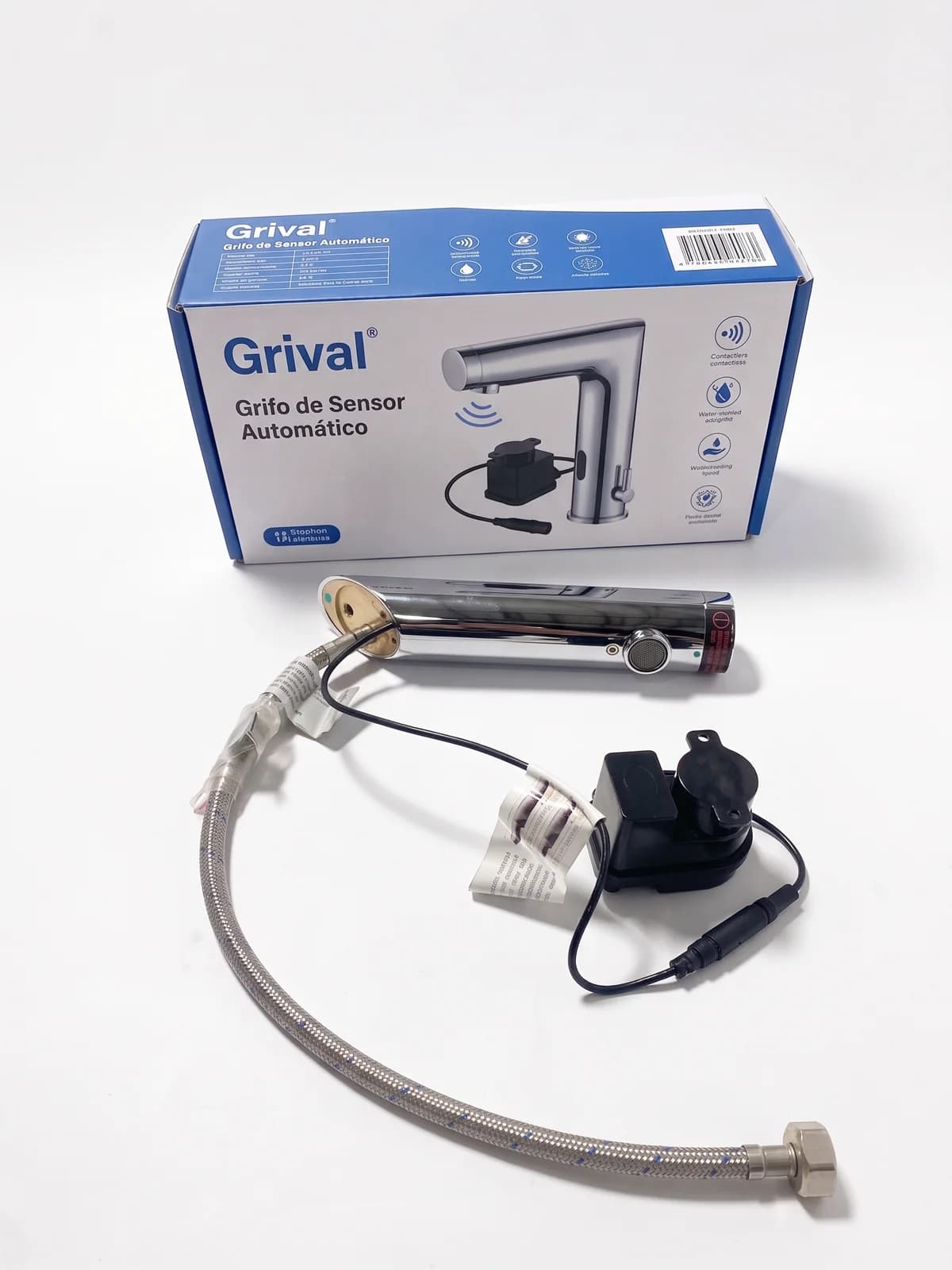 Grifería Lavamanos Grival Sensor Tubular Largo