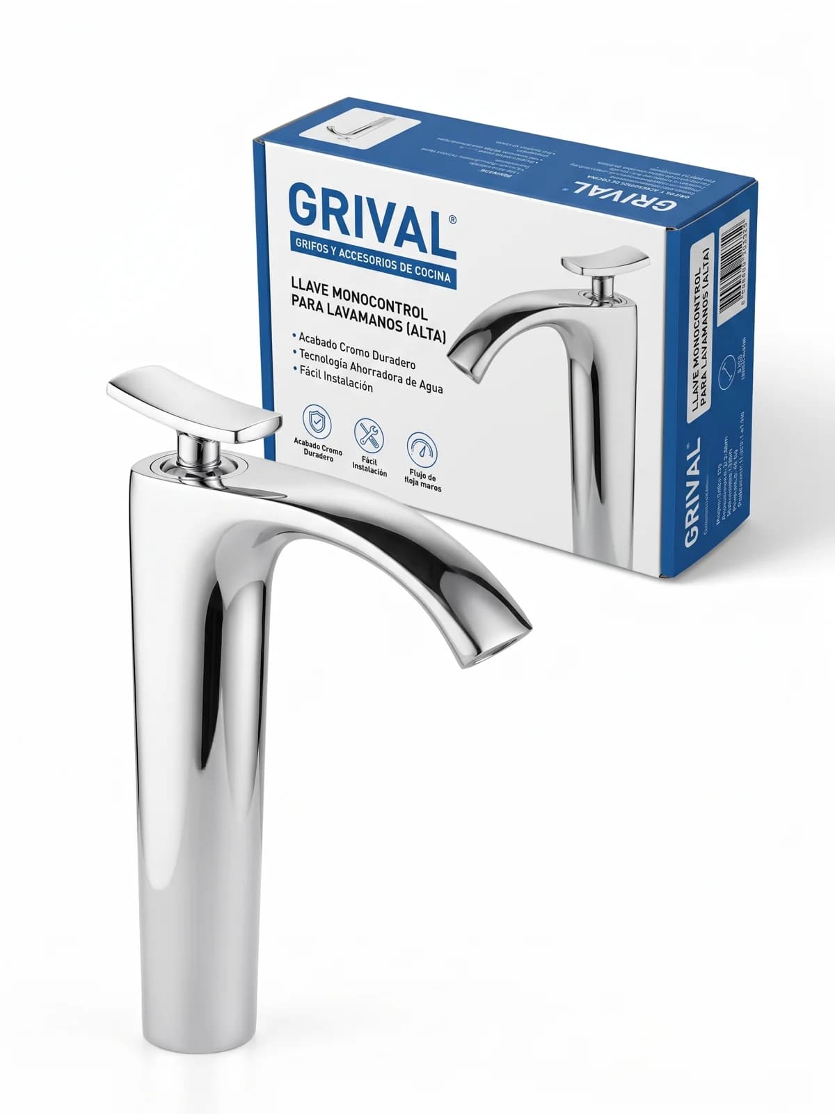 Grifería Lavamanos Monocontrol Alto Tisza Grival