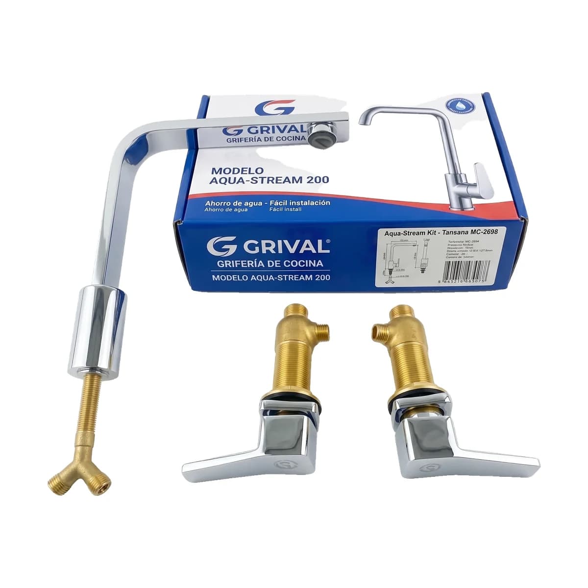 Grifería Lavaplatos Grival Ketsin 8 Pulgadas Subconjunto