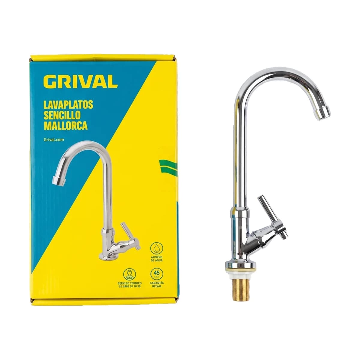 Grifería Lavaplatos Grival Mallorca Sencilla Palanca