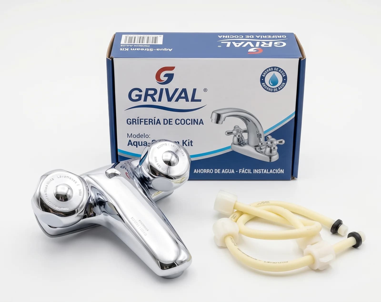 Grifería para Lavamanos 4" Línea Zaire con Griflex Grival - Unidad