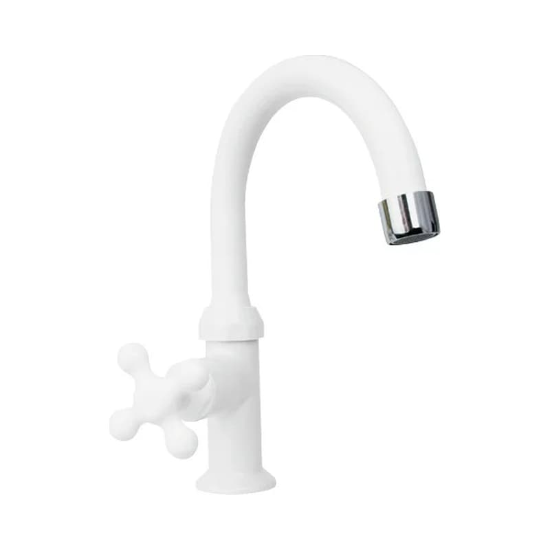 Grifo Lavamanos Pavco Blanco Alto