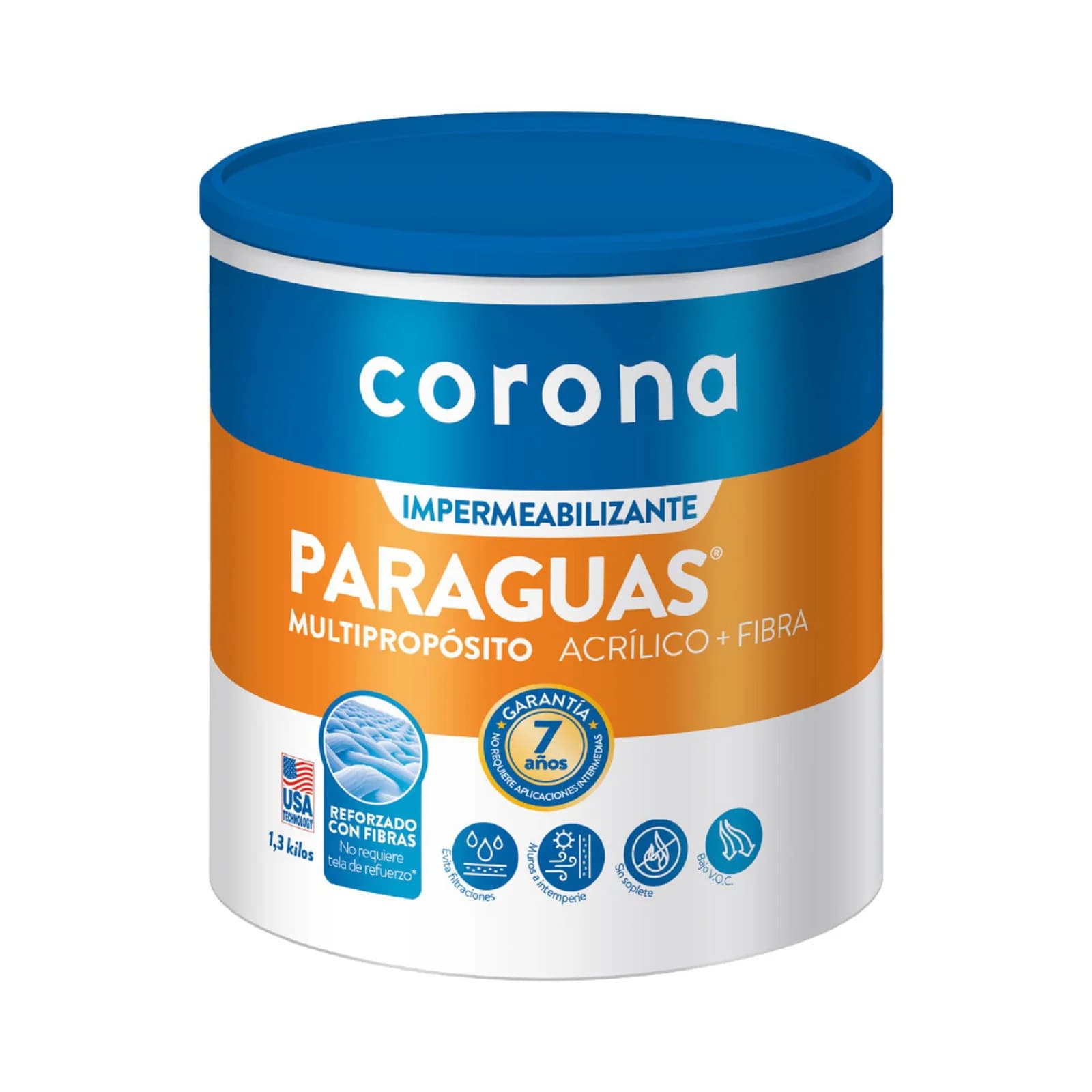 Impermeabilizante Paraguas Multipropósito Gris Corona Balde