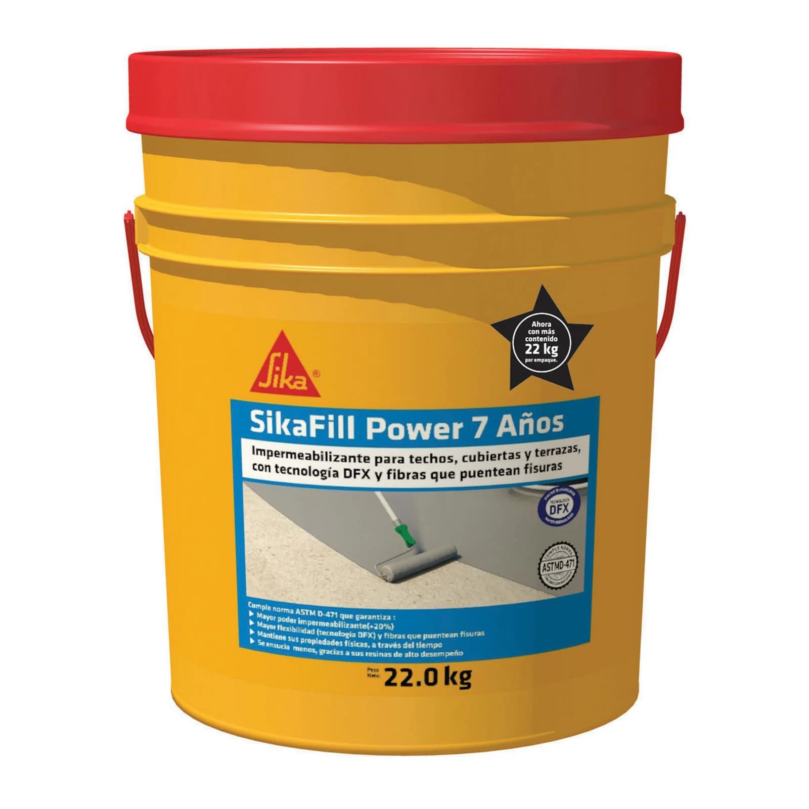 Impermeabilizante Sika SikaFill Power 7 Años Gris 22 kg