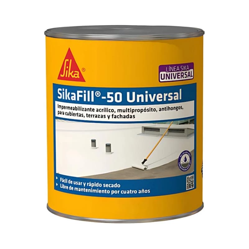 Impermeabilizante Sikafill 50 Universal Sika Blanco 4.5 kg