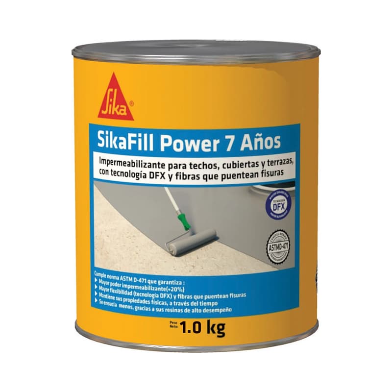 Impermeabilizante Sikafill Power 7 Años Sika Blanco 1 kg