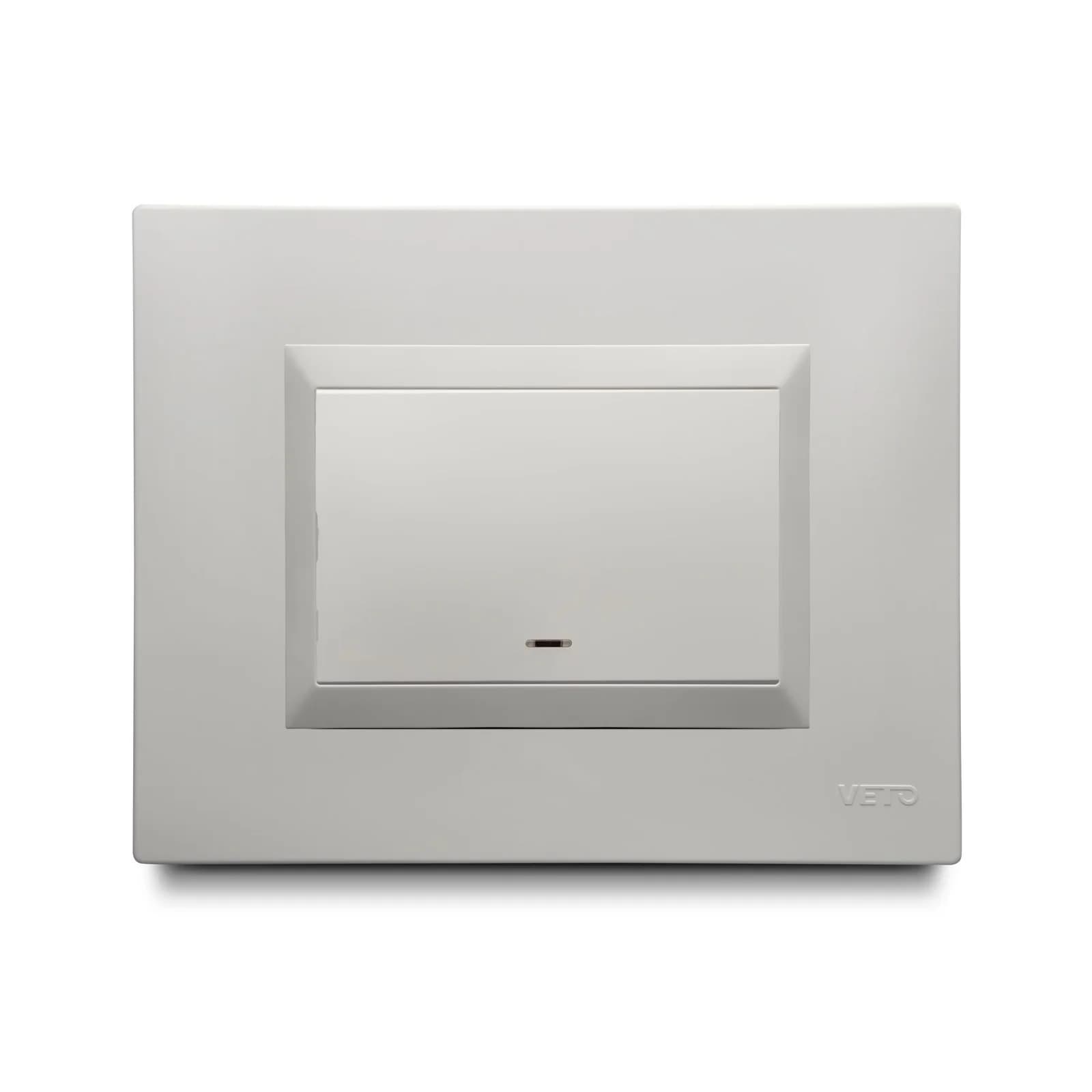 Interruptor Conmutable Sencillo Veto Plura Blanco Incrustar