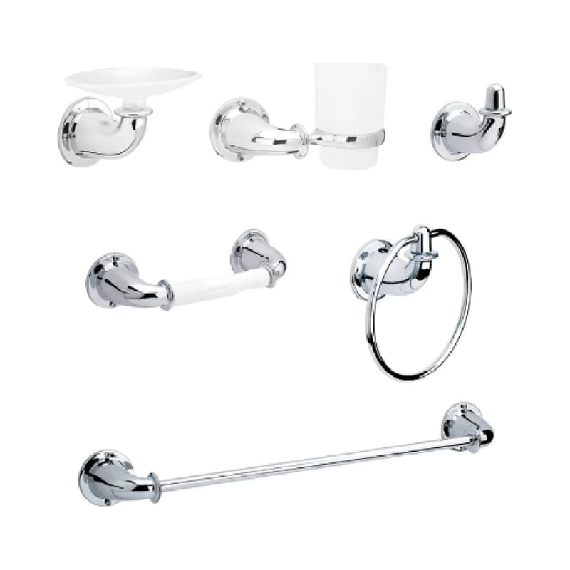 Juego Accesorios Baño Grival Valencia x 6