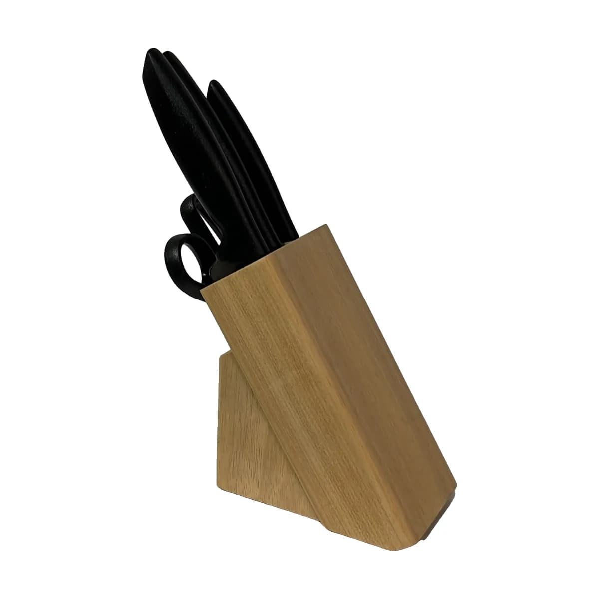 Juego de Cuchillos 6 Piezas con Taco de Madera Tramontina
