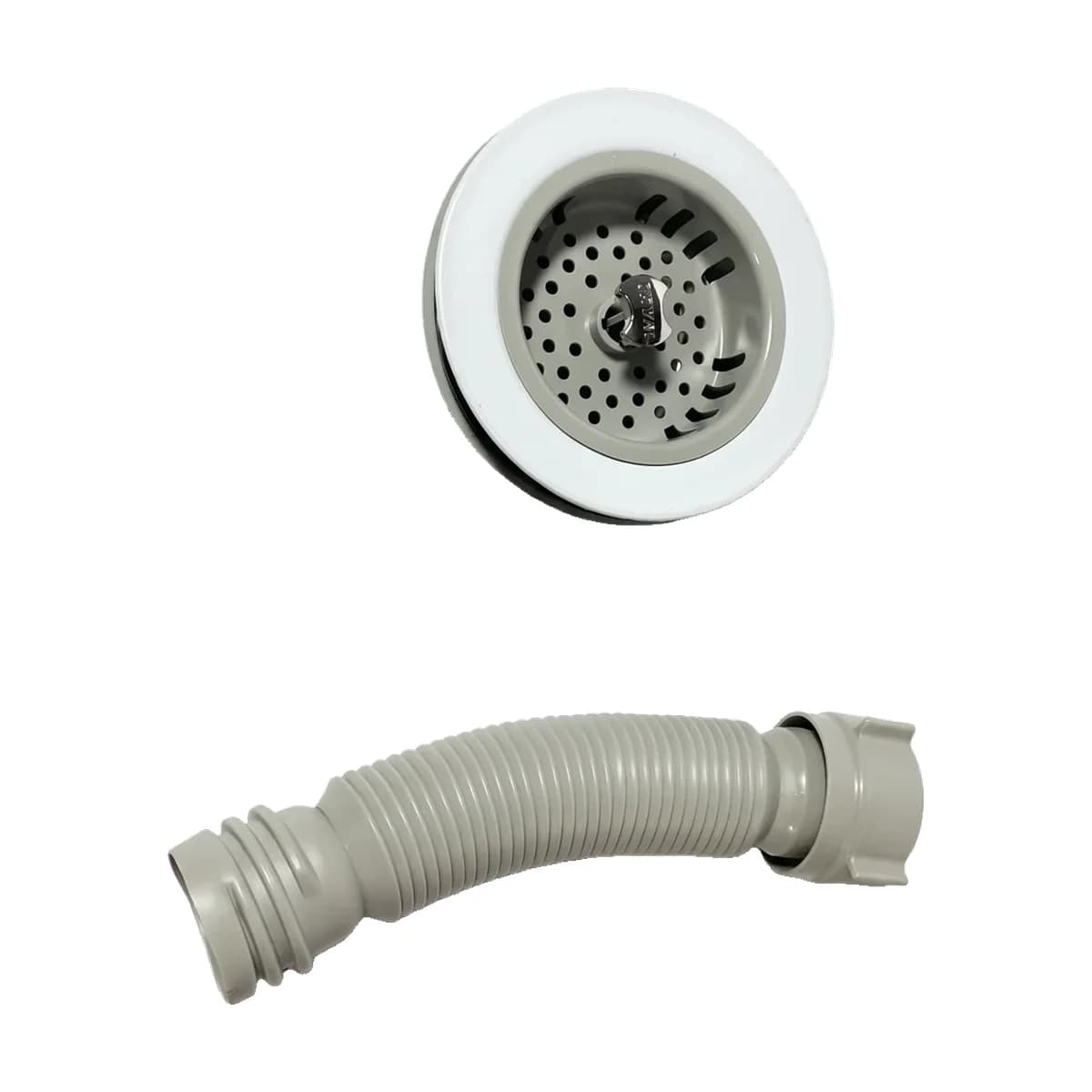 Kit de Instalación para Lavaplatos Doble con Canastillas Cromo Grival - Unidad