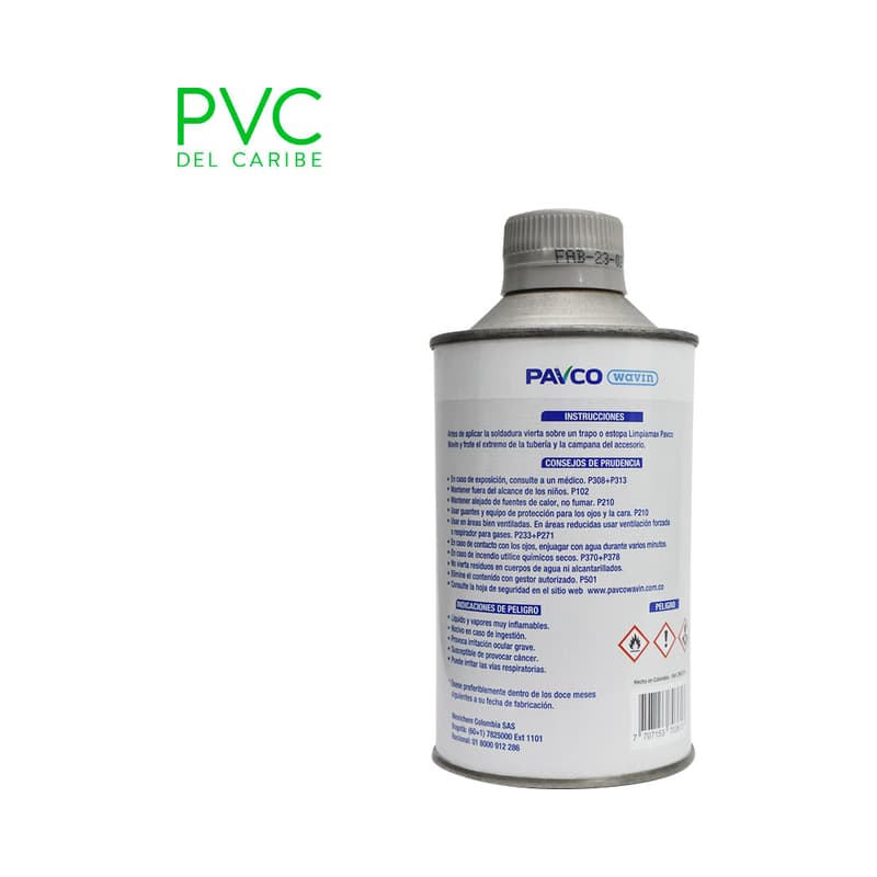 Limpiador PVC Pavco 1/8 Para Tuberías