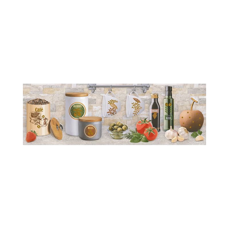 Listón Decorativo Catania Olivas Corona 15x45 cm