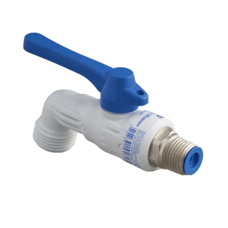 Llave de Jardín PCP Liviana en Nylon DZR de 1/2 Pulgada con Alta Resistencia anticorrosiva