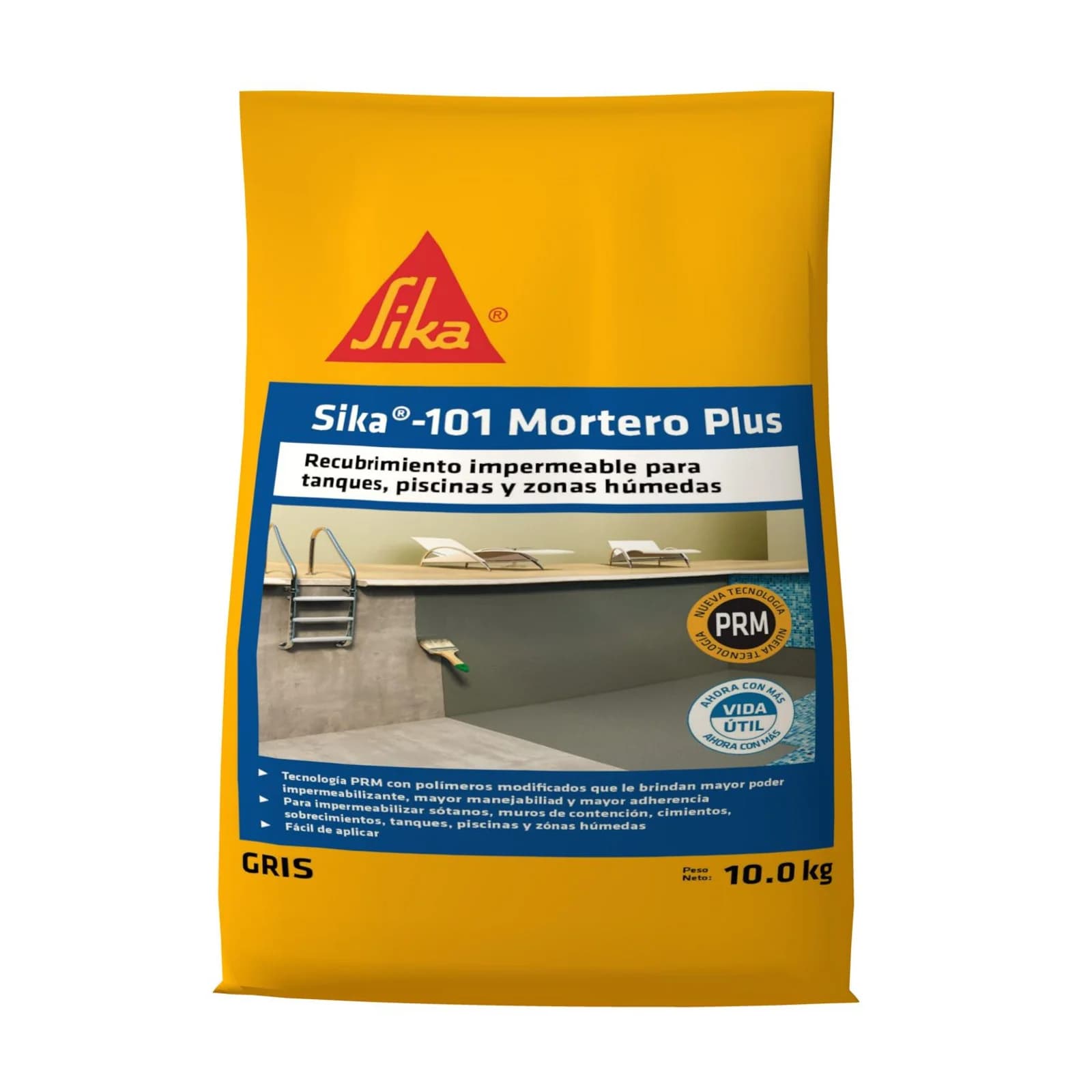 Mortero Impermeabilizante Sika 101 Mortero Plus Blanco 10 kg